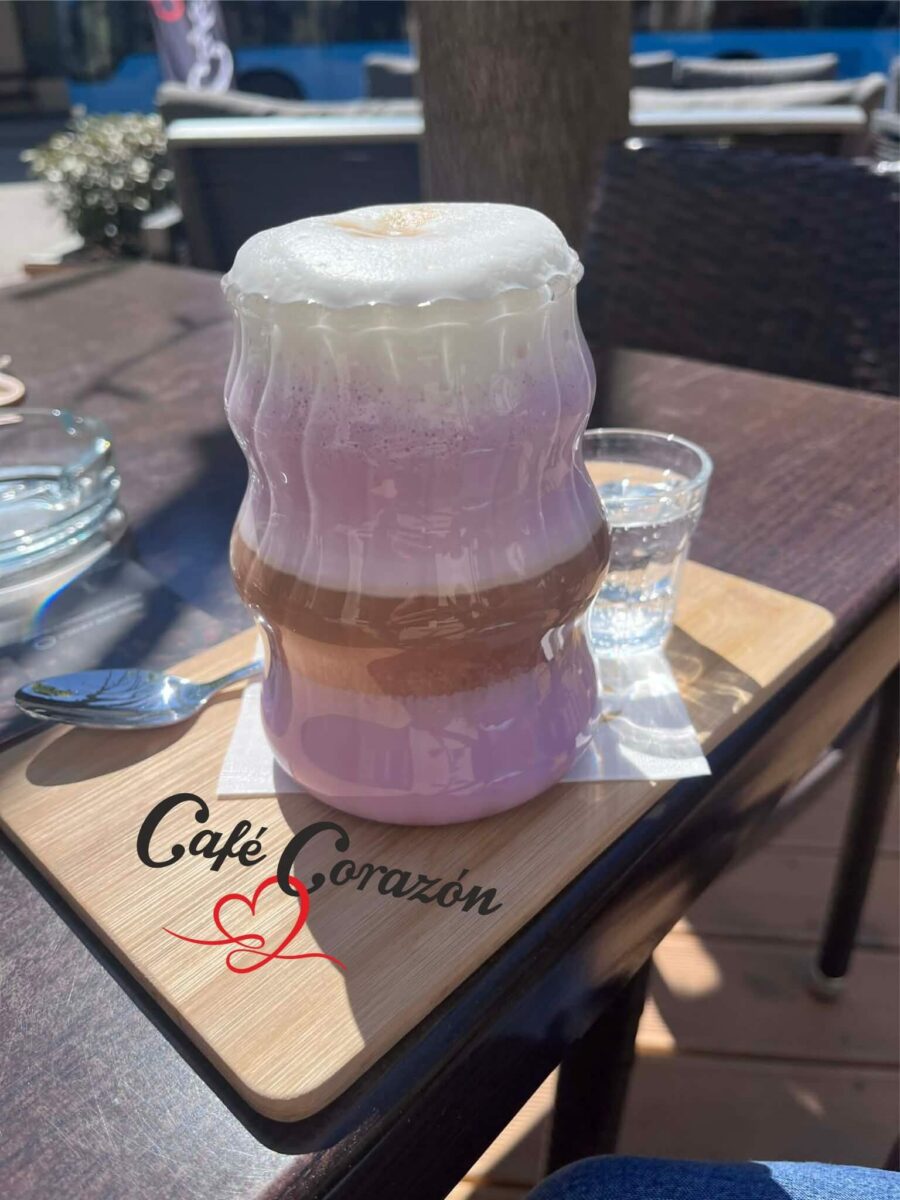 UBE latte