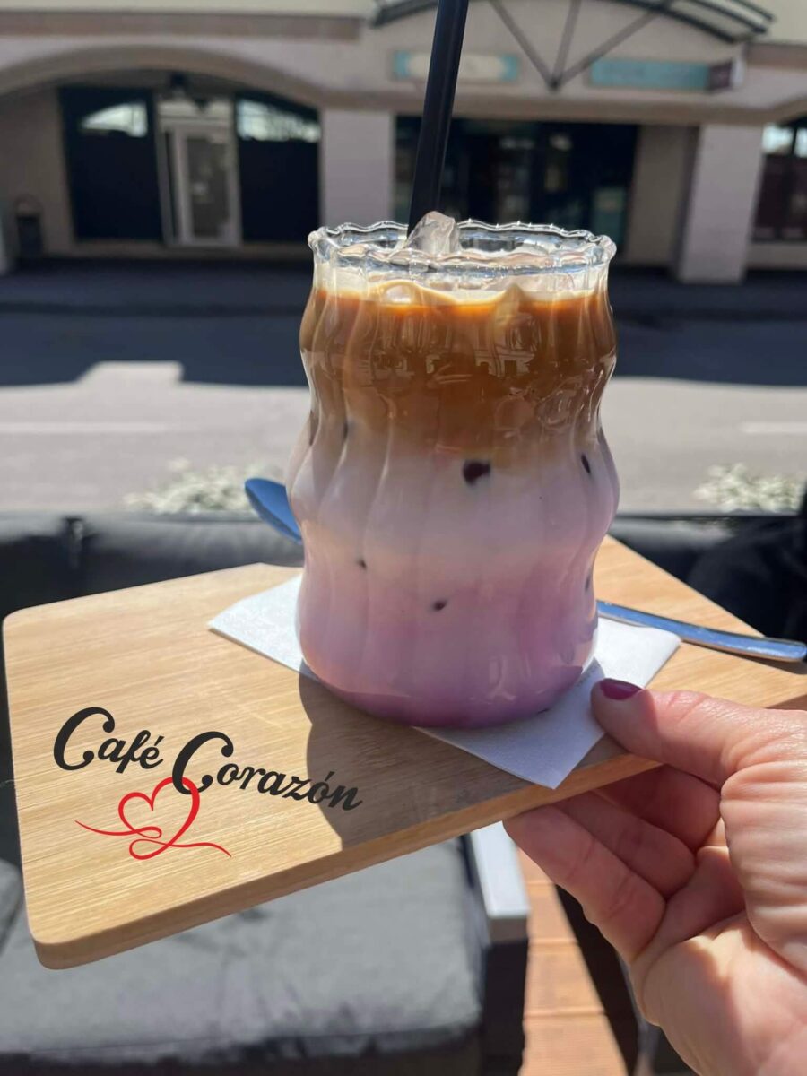 UBE latte